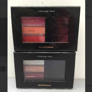 NWT SET OF 2 Saks 5th Ave Lipgloss Trio Kits